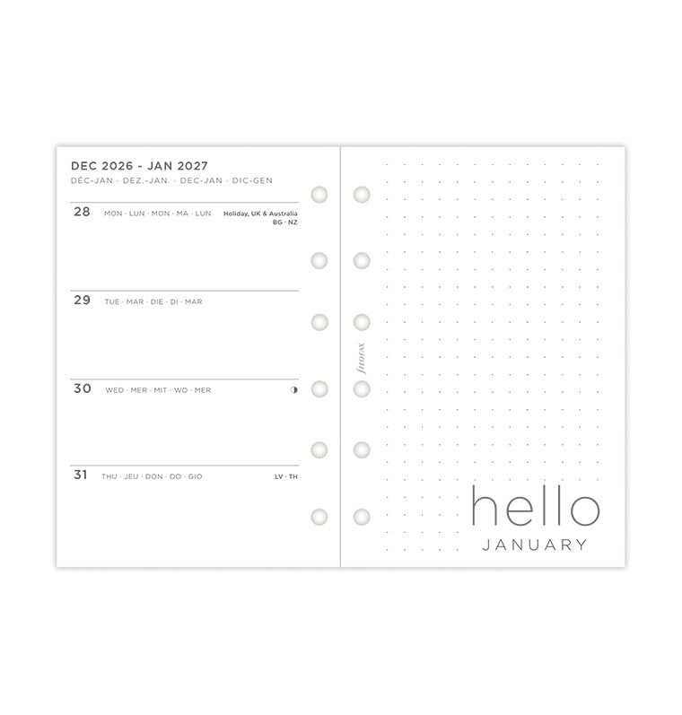 filofax-minimal-kalendereinlage-pocket-2027-1-woche-2-seiten-horizontal image 6