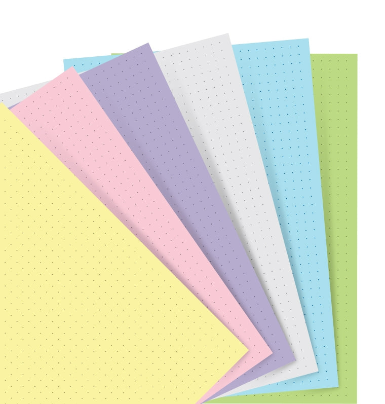 filofax-notebook-pocket-einlage-pastel-punktkariert image 4