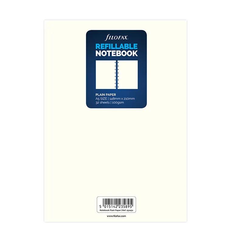 filofax-notebook-einlagen-a5-blanko-f-r-nachf-llbare-notizb-cher image 1