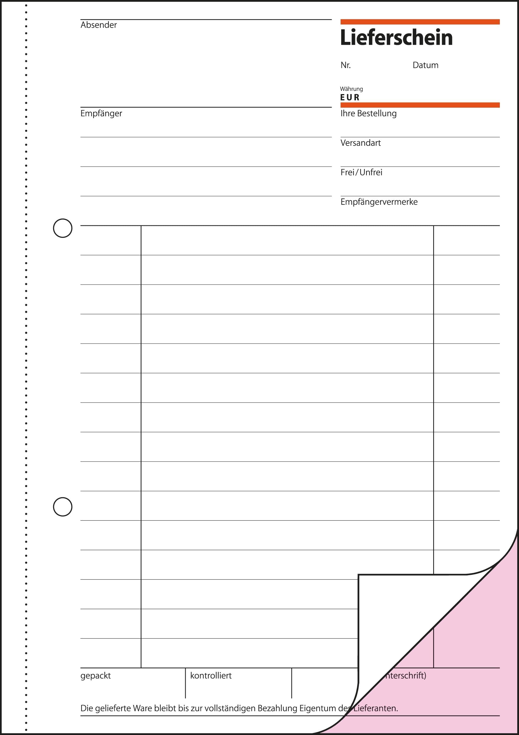 sigel-lieferscheinbuch-empfangsschein-a5-10-st-ck-2x50-blatt image 2