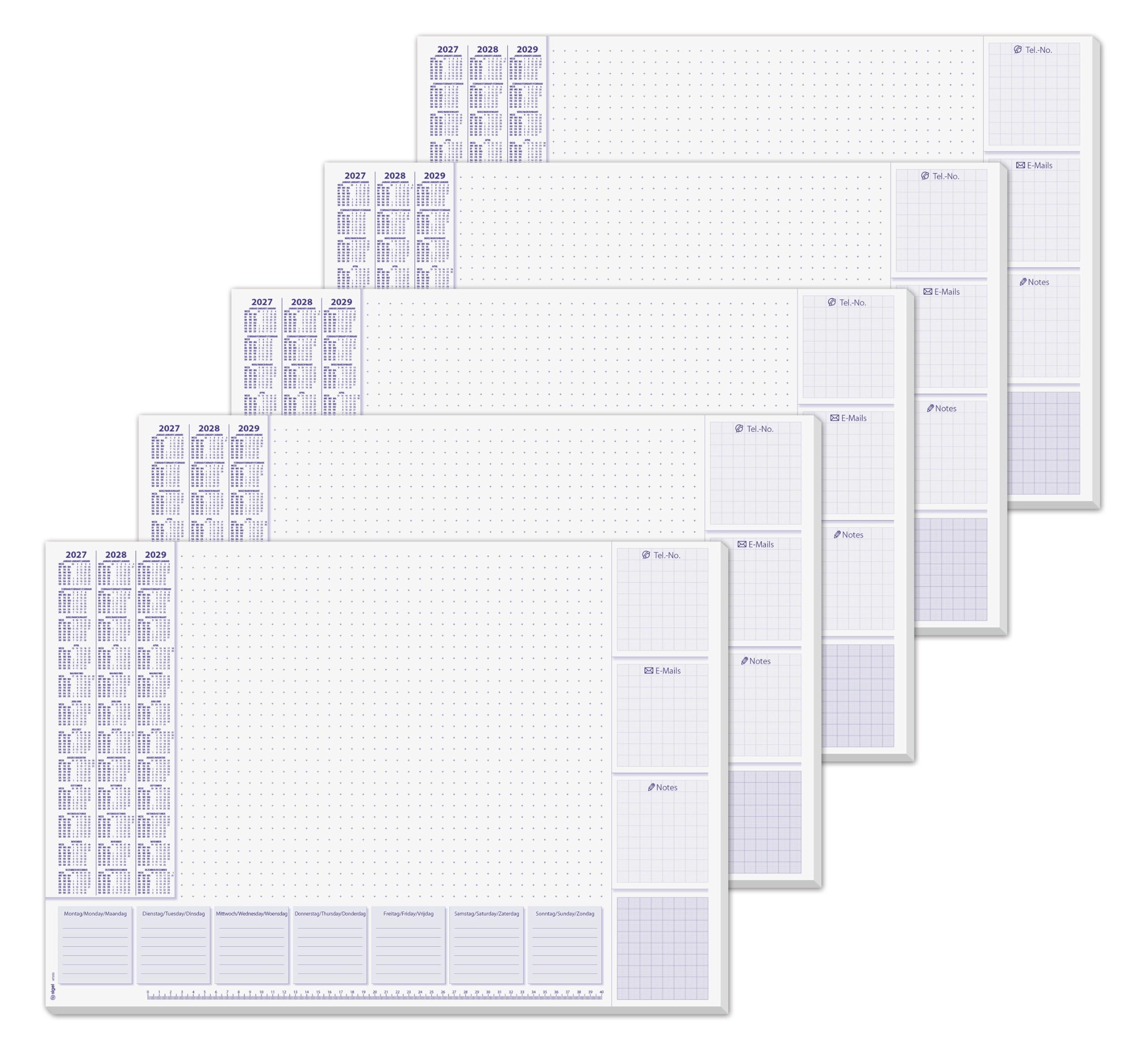 sigel-lilac-papier-schreibtischunterlage-din-a2-2027-2029-mit-wochenplan-30-blat image 8