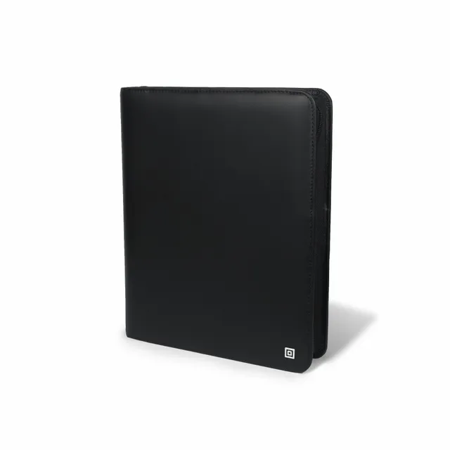 time-system-business-a5-klassik-ringbuch-25-mm-schwarz-mit-rei-verschluss-leder image 1