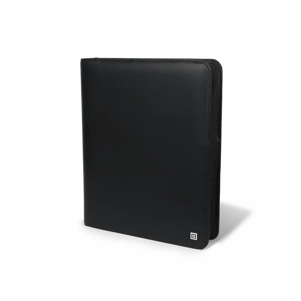 time-system-business-a5-klassik-ringbuch-25-mm-schwarz-mit-rei-verschluss-leder image 1