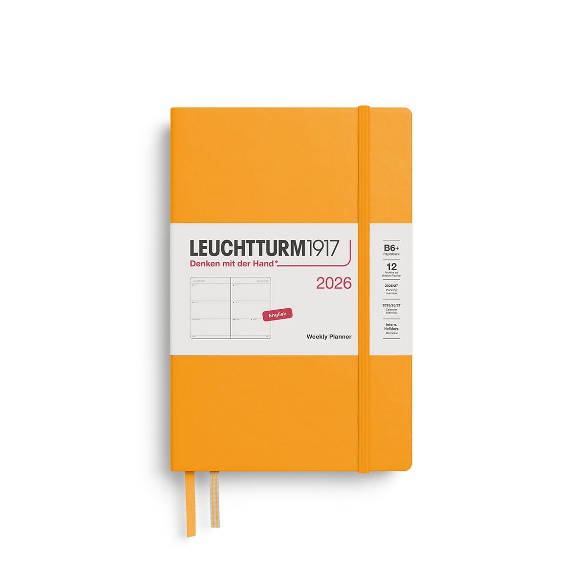leuchtturm1917-wochenkalender-paperback-b6-2026-rising-sun-englisch image 1