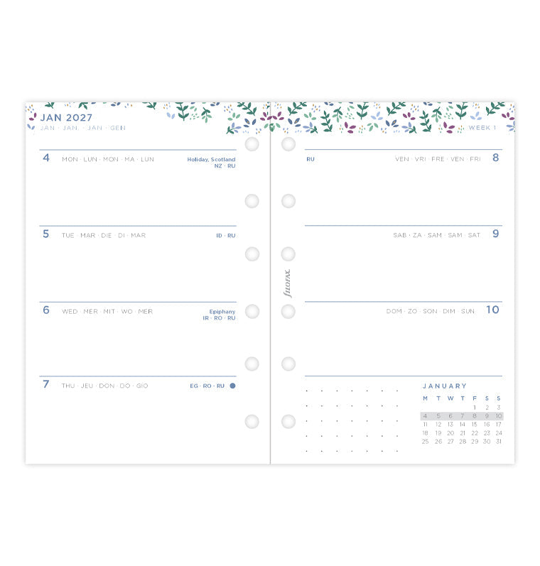 filofax-garden-kalender-1-woche-2-seiten-pocket-2027-horizontal image 4