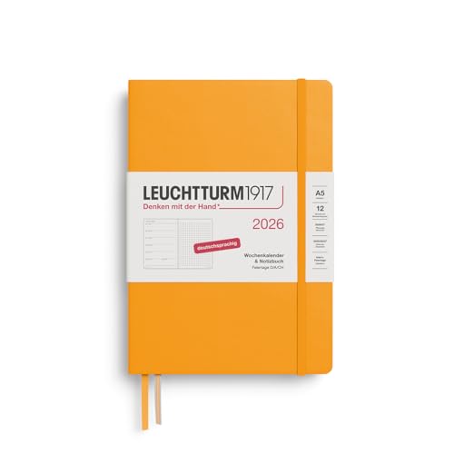 leuchtturm1917-wochenkalender-notizbuch-dotted-medium-a5-2026-rising-sun image 4