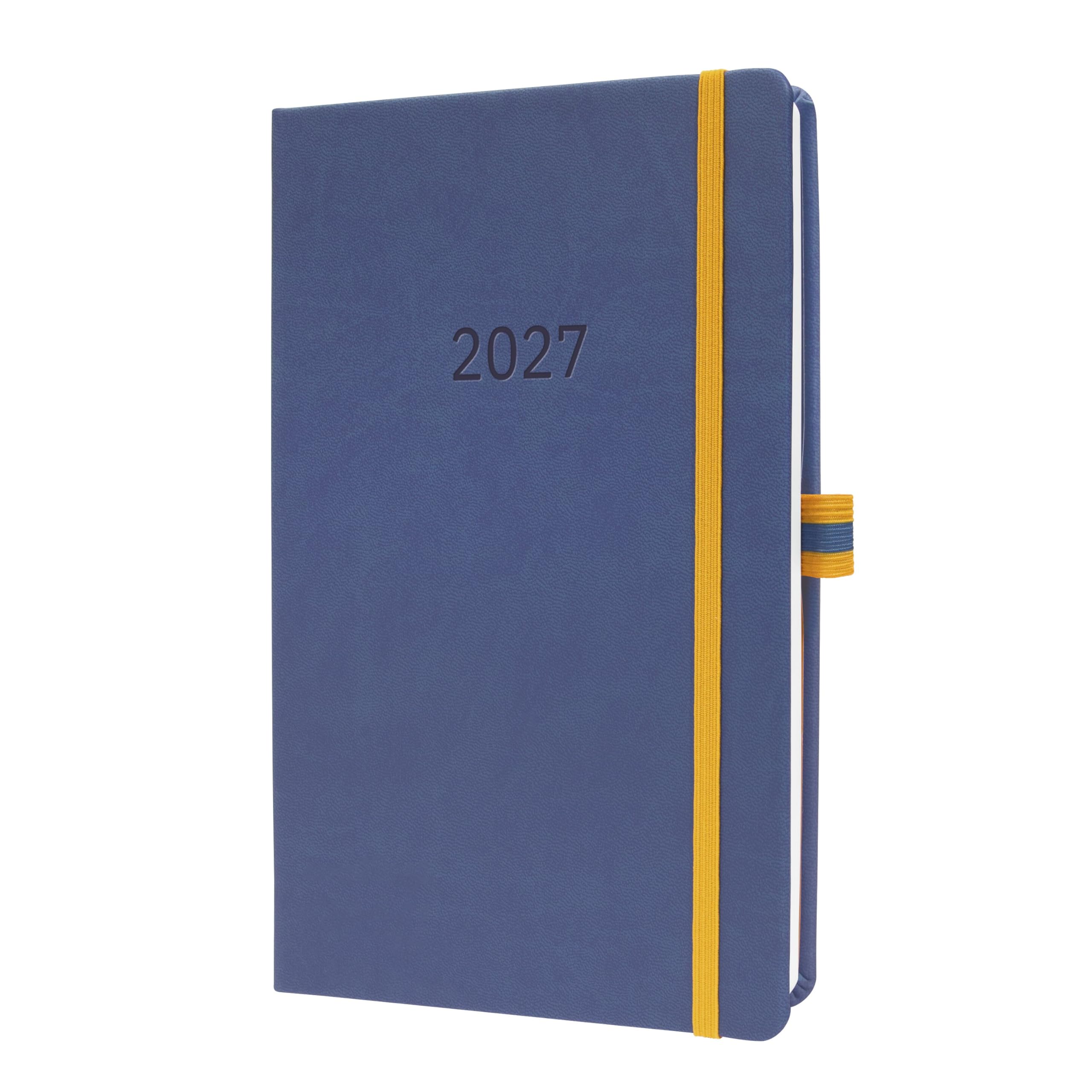 sigel-linescape-wochenkalender-2027-a5-hardcover-blau-gelb image 1