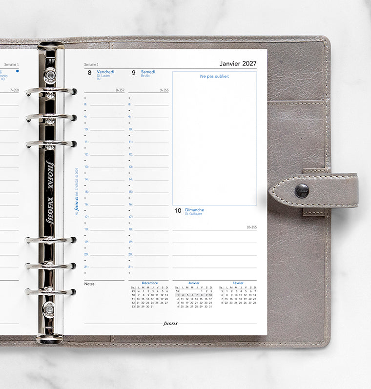 filofax-kalendereinlage-1-woche-2-seiten-franz-sisch-a5-2027 image 2