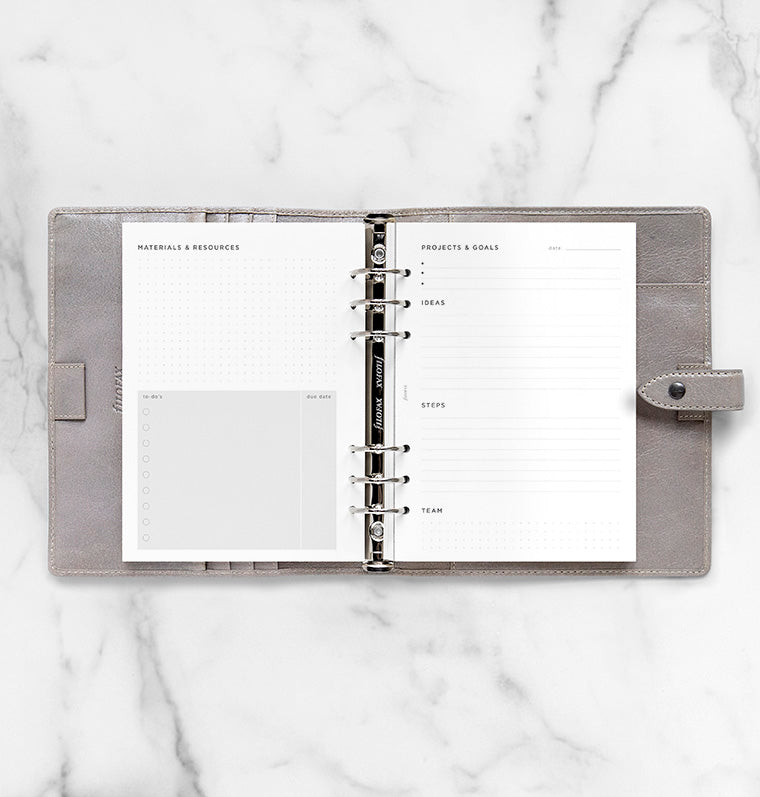 filofax-projects-goals-tracker-a5-ziele-aufgaben-einlagen-56-blatt image 3