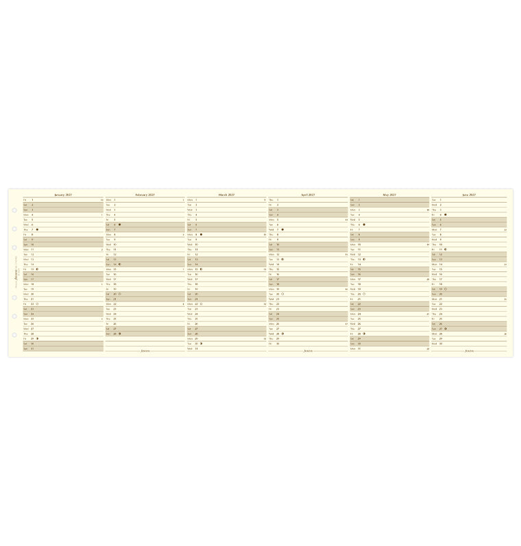 filofax-jahresplaner-2027-englisch-personal-cotton-cream-leporello image 4