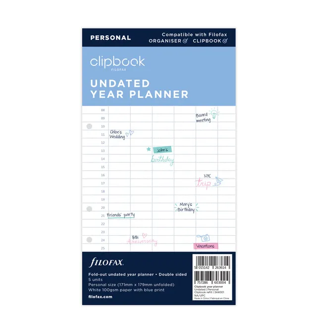 filofax-clipbook-jahresplaner-undatiert-personal-einlage image 1