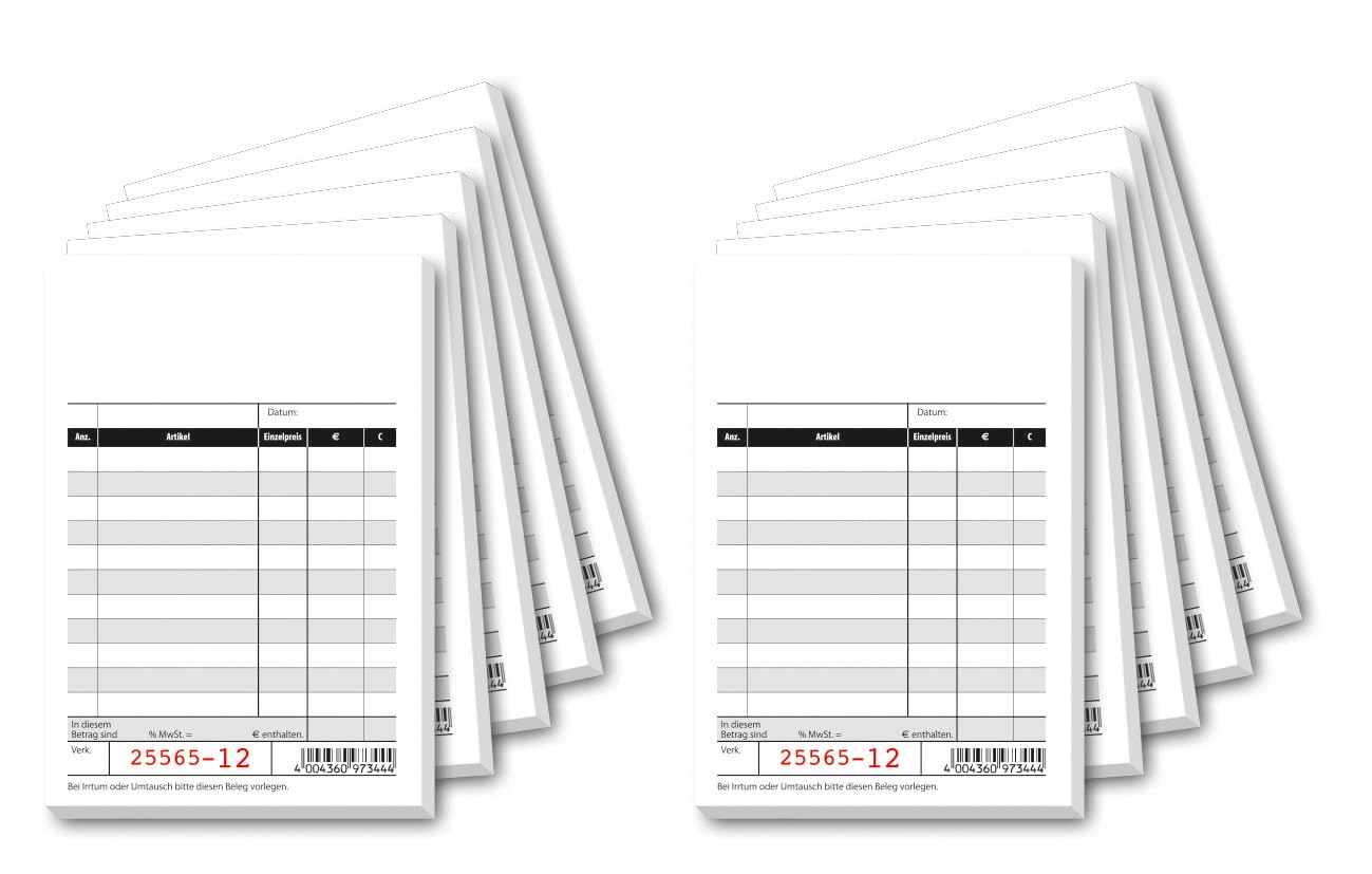 sigel-kc620-10-kassenblock-10x16-5-cm-10-st-ck-mit-durchschlag-recyclingpapier image 1