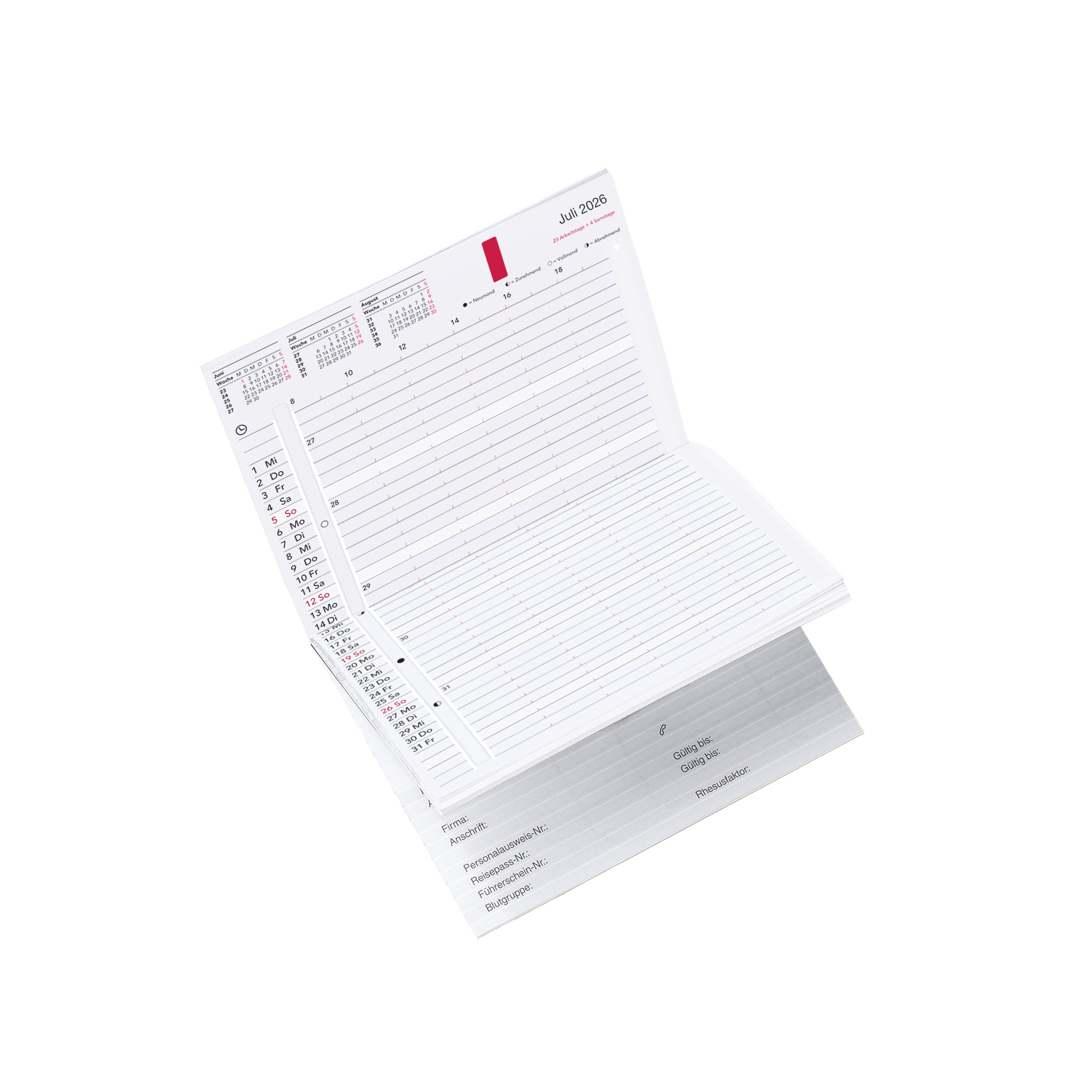 time-system-rem-taschenkalender-zum-jahresinhalt-2026-deutsch-hardcover image 3