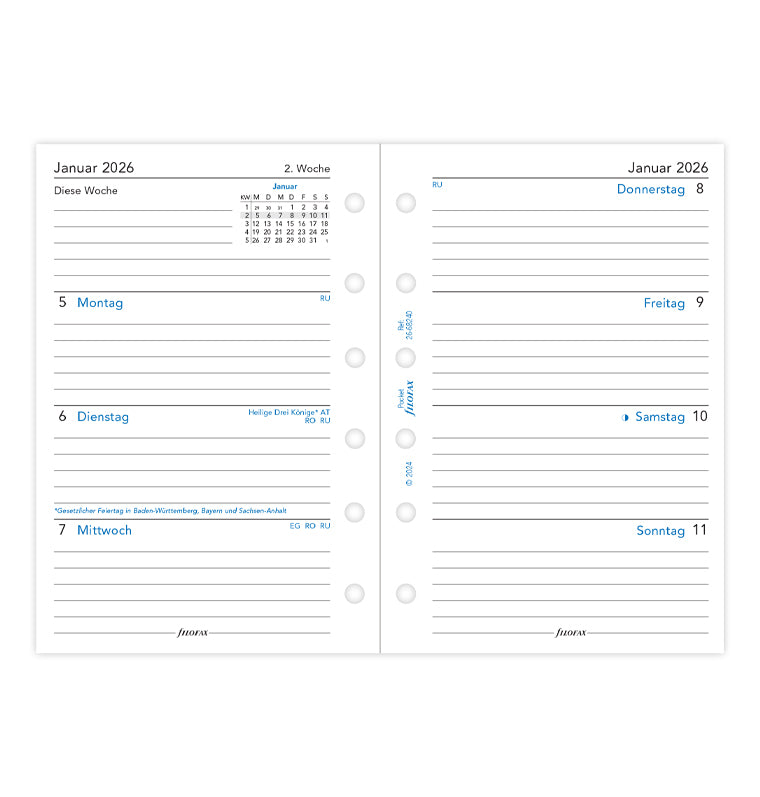 filofax-kalendereinlage-2026-pocket-deutsch-1-woche-2-seiten image 4