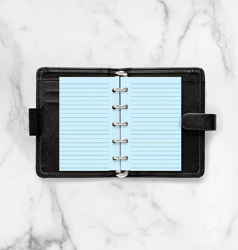 filofax-notizpapier-blau-liniert-mini-20-blatt image 3