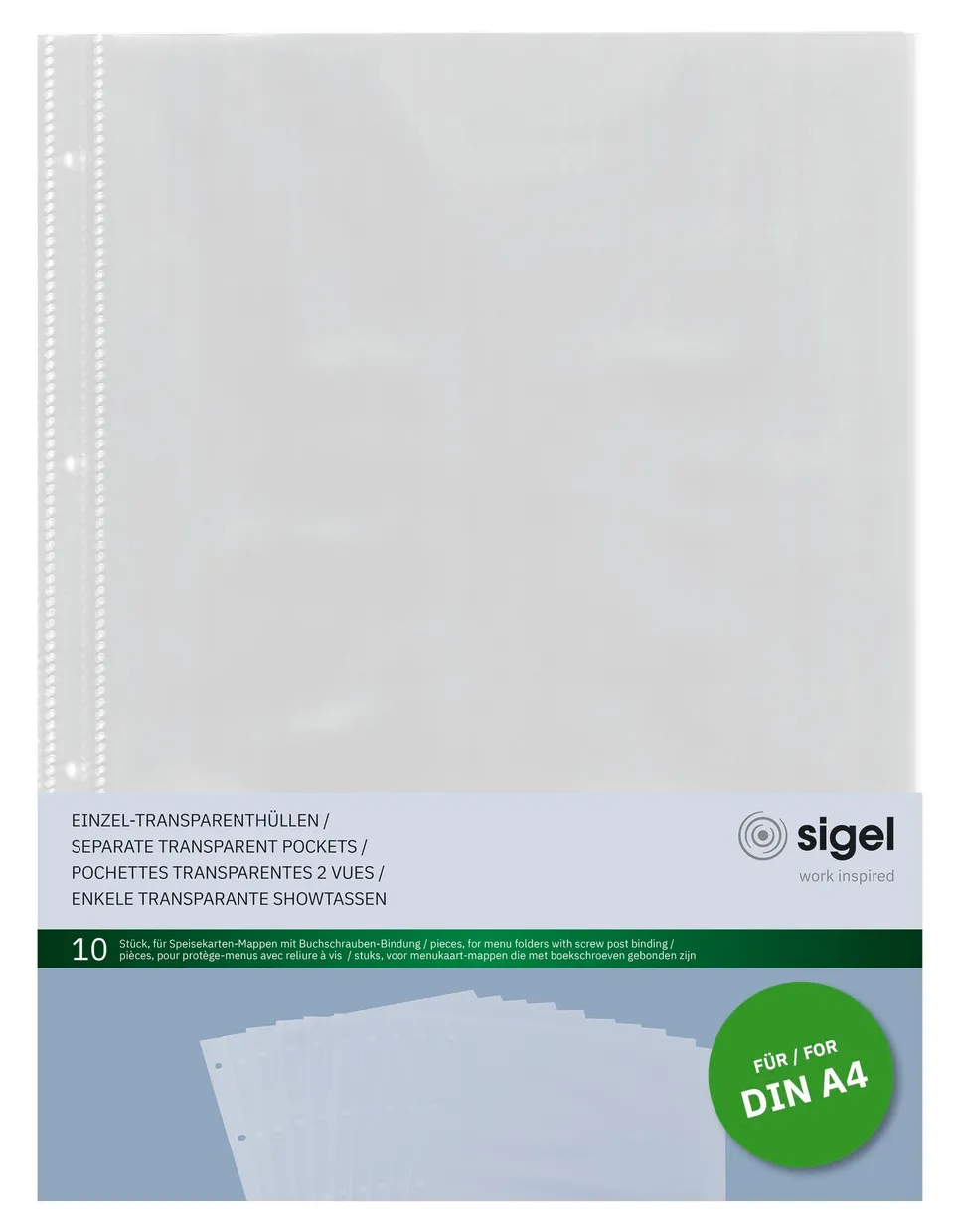 sigel-transparenth-llen-a4-f-r-speisekartenmappe-10-st-ck image 1