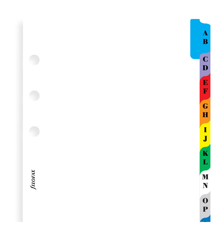filofax-a-z-register-bunt-personal-organizer-einlage image 3