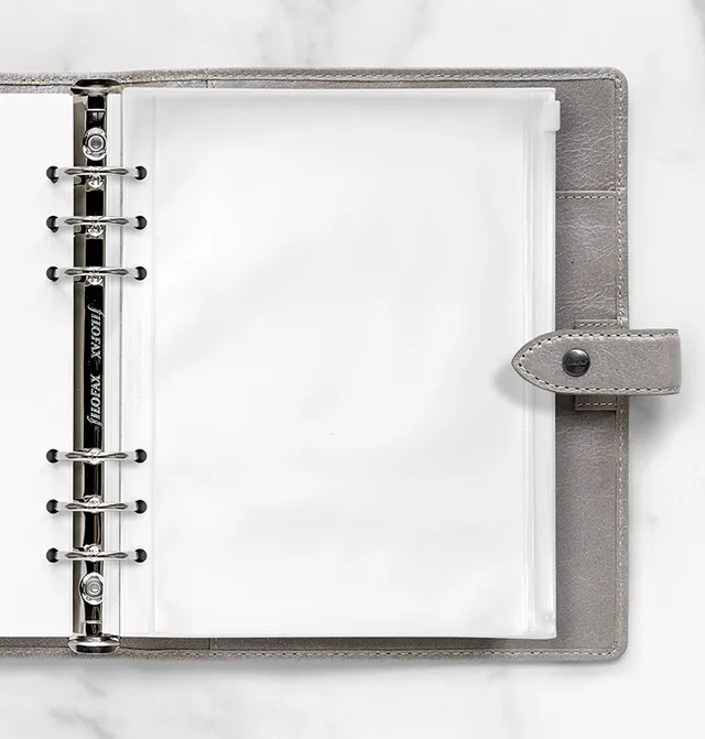 filofax-klarsichttasche-mit-rei-verschluss-a5-organiser-einlage image 1