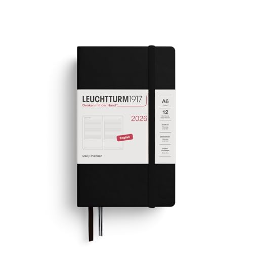 leuchtturm1917-tageskalender-2026-pocket-a6-schwarz-englisch image 4
