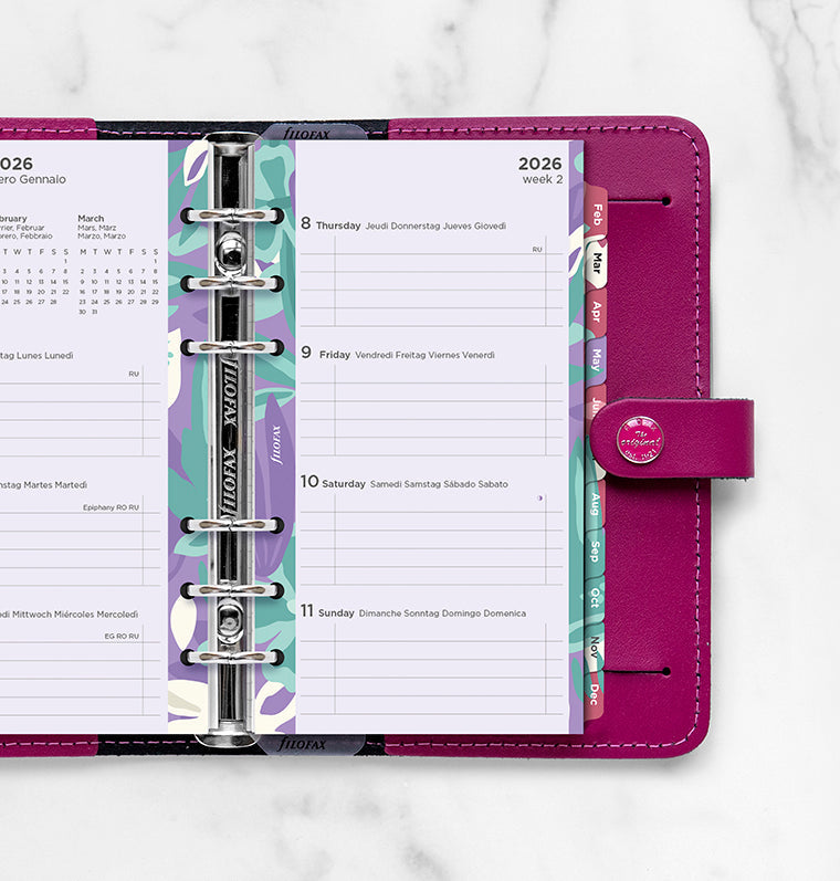 filofax-1-woche-2-seiten-illustrated-diary-pack-personal-2026-kalender-set image 2