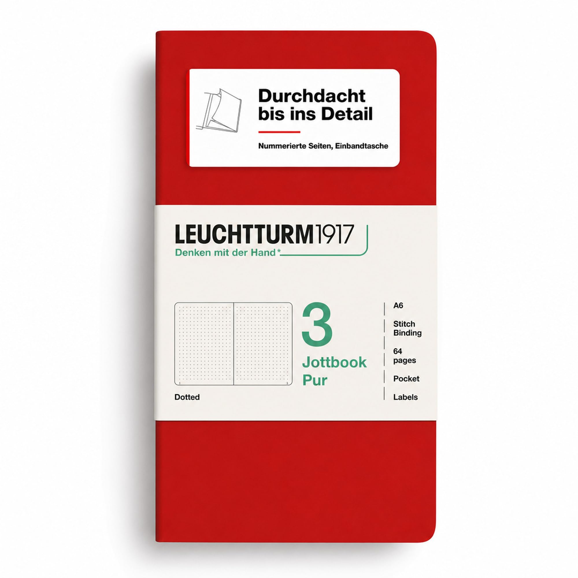leuchtturm1917-jottbook-pur-a6-punktkariert-cherry-notizheft-3er-set image 8