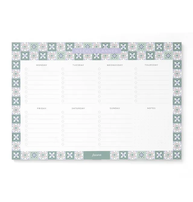filofax-mediterranean-wochen-planer-notizblock-mit-magnet-60-blatt image 1