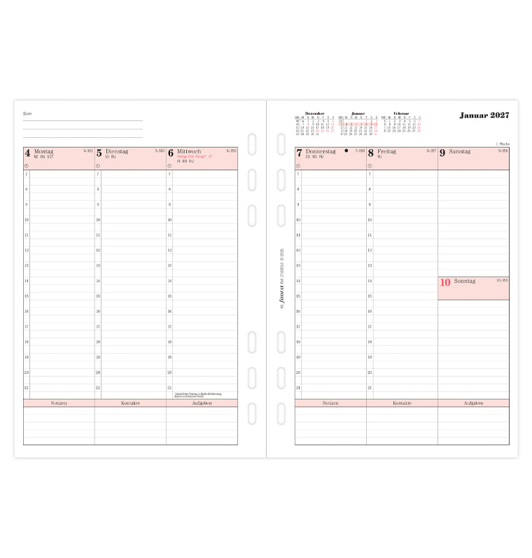 filofax-kalendereinlage-2027-a5-1-woche-2-seiten-deutsch-professional image 4
