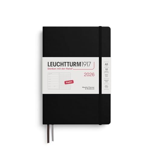leuchtturm1917-wochenkalender-notizbuch-medium-a5-2026-schwarz-englisch-dotted-3 image 4