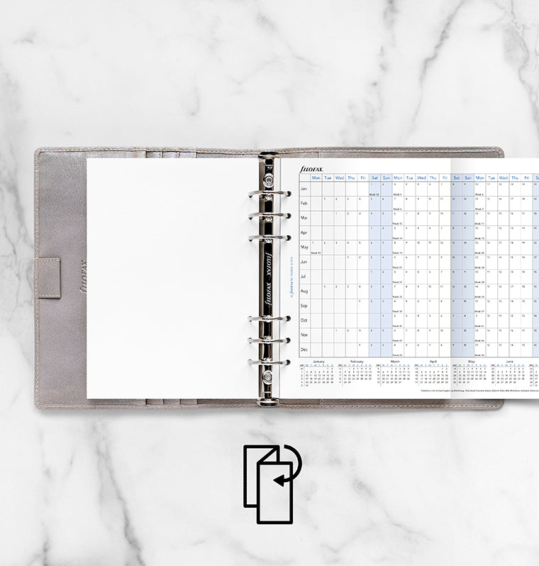 filofax-jahresplaner-englisch-a5-2028-leporello-einlage image 2