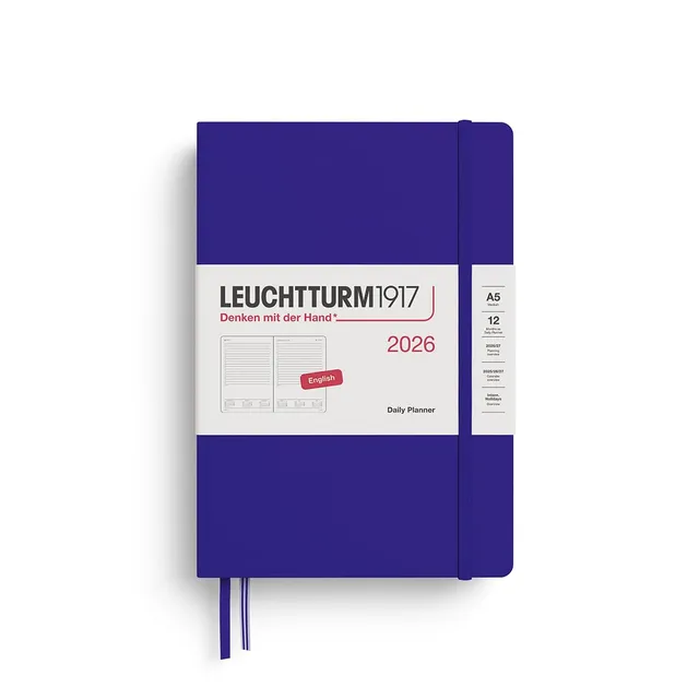 leuchtturm1917-tageskalender-medium-a5-2026-ink-englisch image 1