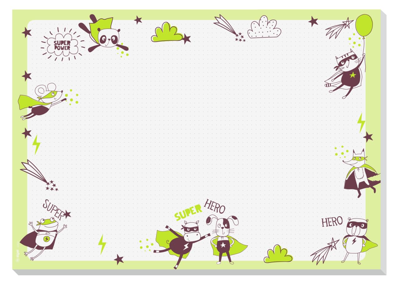sigel-malblock-kinder-din-a3-little-heroes-schreibtischunterlage image 1
