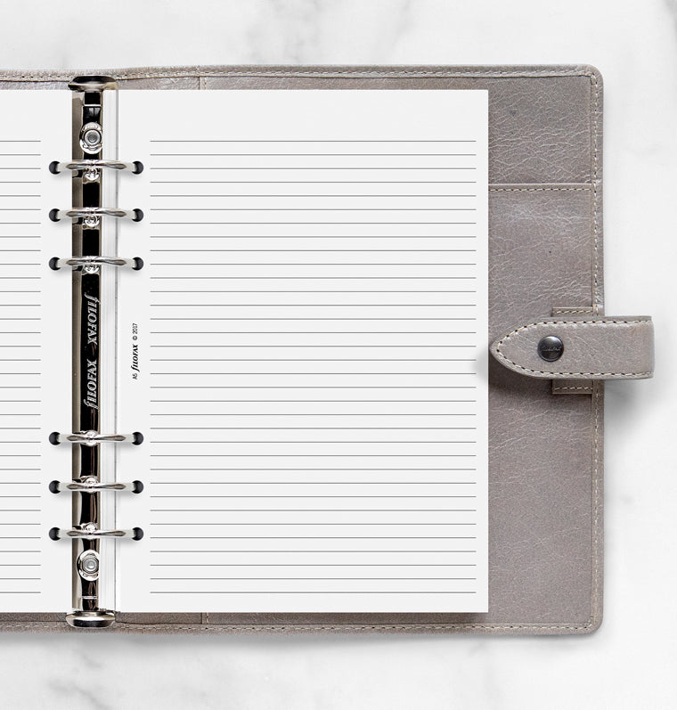 filofax-notizblock-a5-wei-liniert-40-blatt-organiser-einlage image 1