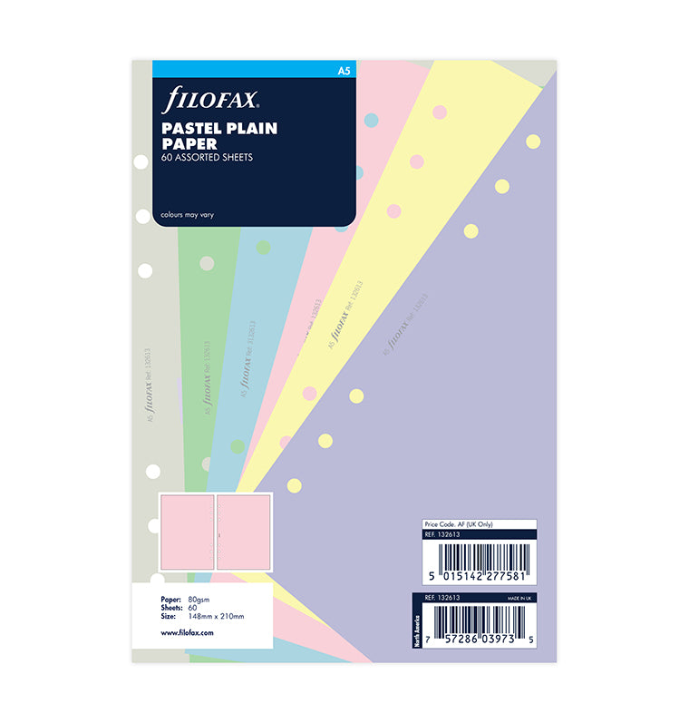 filofax-notizpapier-pastel-blanko-a5-einlage image 1