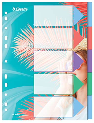 esselte-colour-breeze-a4-registerkarten-5-trennbl-tter-mehrfarbig-628498 image 7