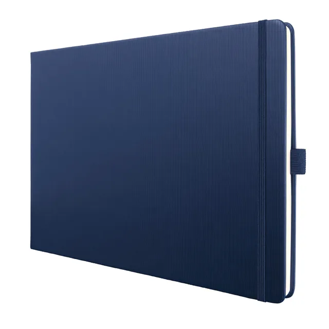 sigel-conceptum-premium-notizbuch-a4-quer-blanko-dunkelblau-hardcover-132-seiten image 1