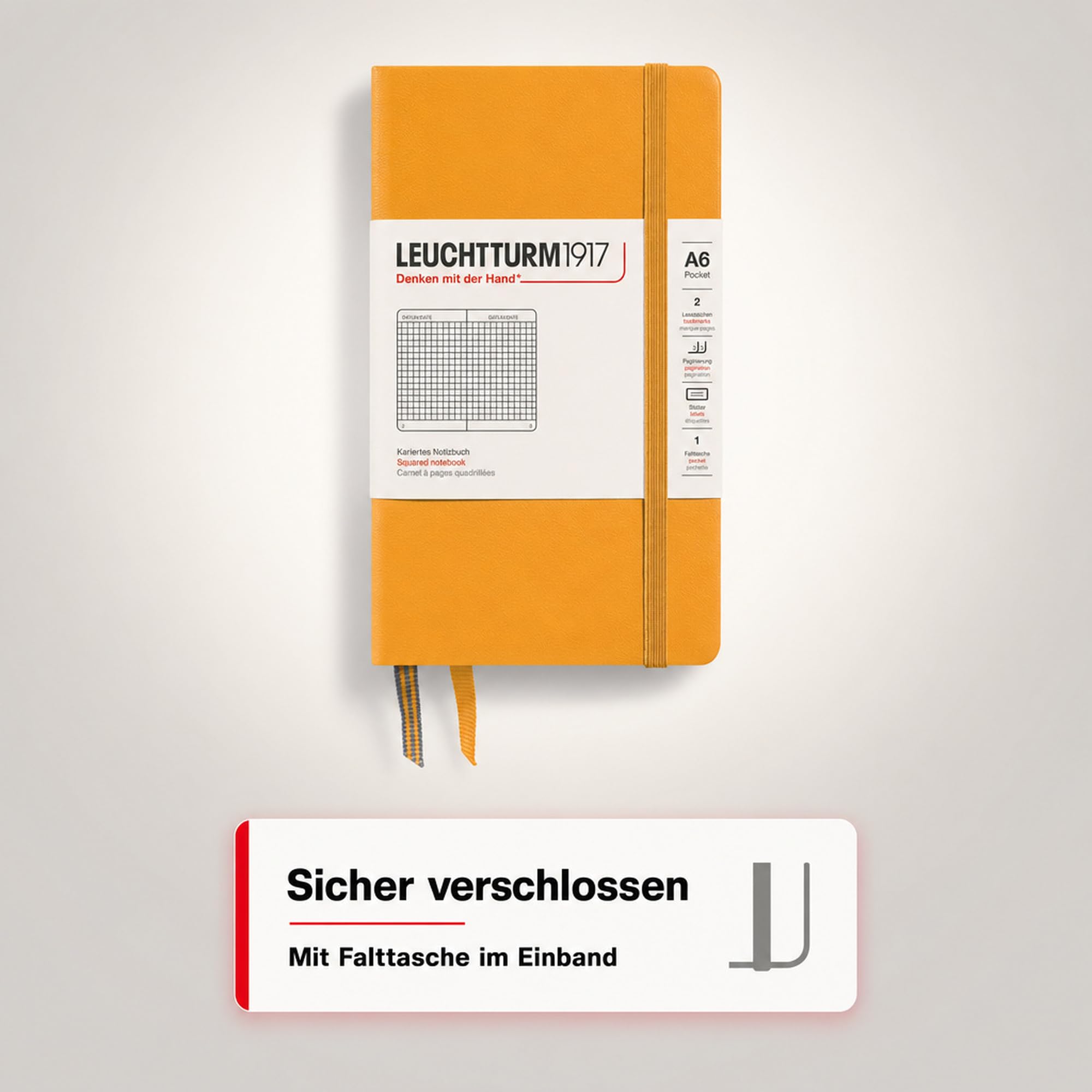 leuchtturm1917-notizbuch-pocket-a6-hardcover-kariert-rising-sun-365628 image 6