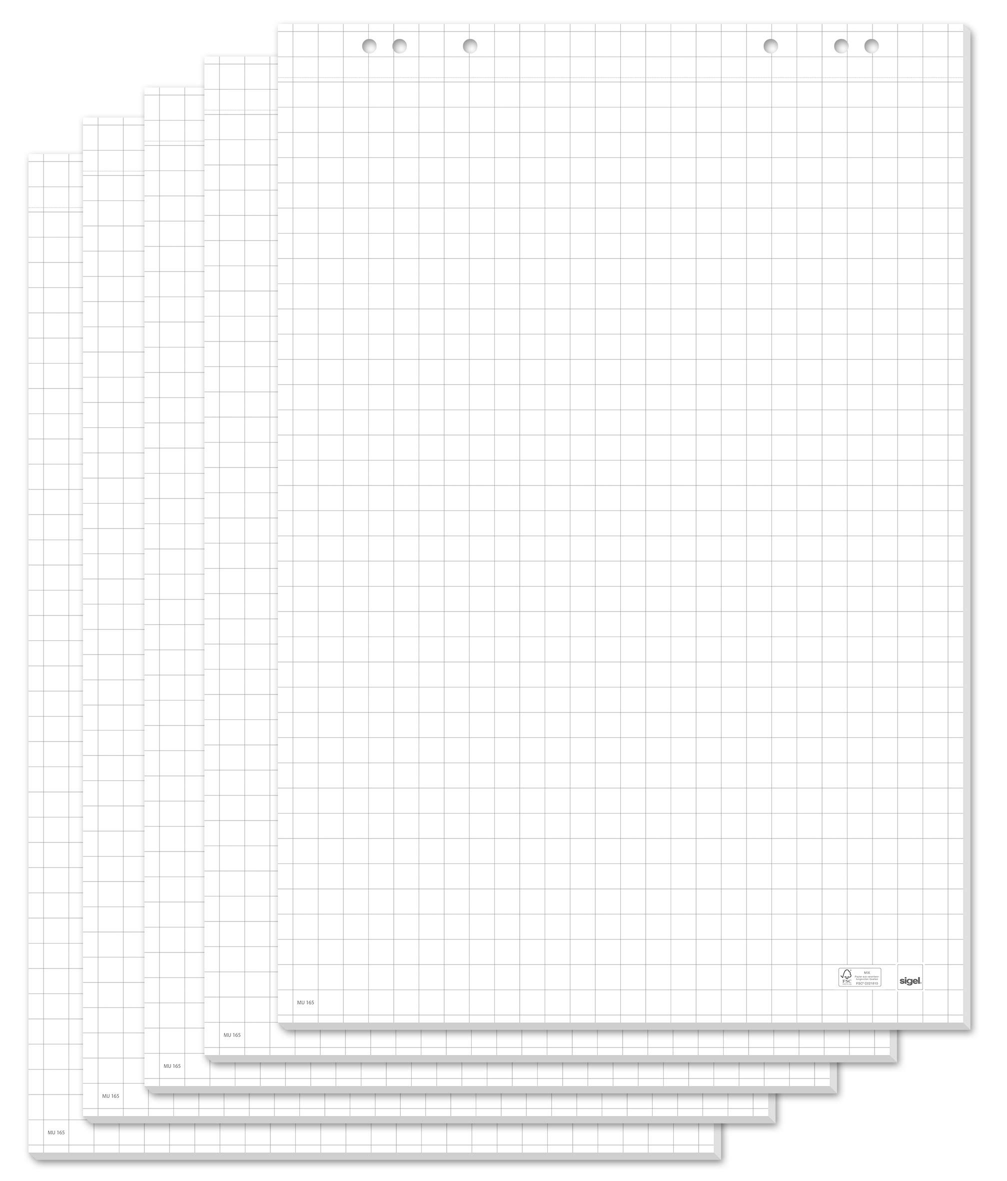 sigel-flipchartblock-kariert-68-x-99-cm-100-blatt-5-x-20-blatt image 1