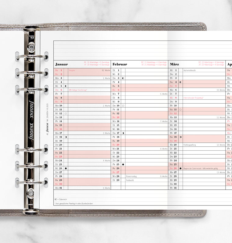 filofax-jahresplaner-deutsch-a5-2028-professional-leporello image 2