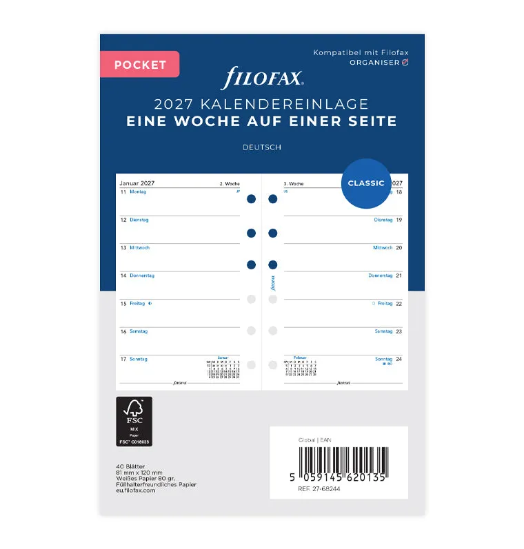 filofax-1-woche-1-seite-deutsch-pocket-2027-kalendereinlage image 1
