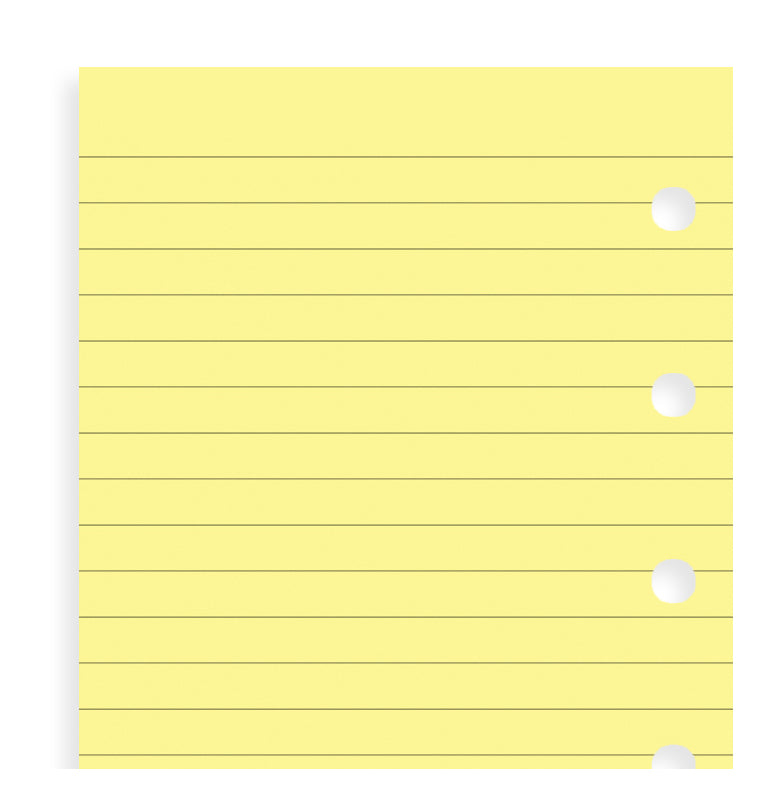 filofax-notizpapier-gelb-liniert-mini-einlage-20-blatt image 4