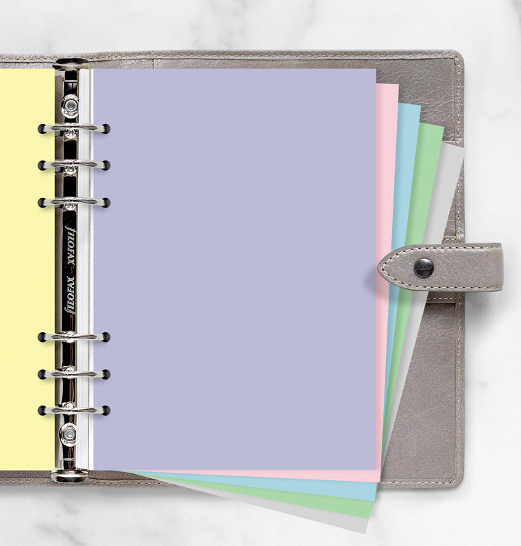 filofax-notizpapier-pastel-blanko-a5-einlage image 2