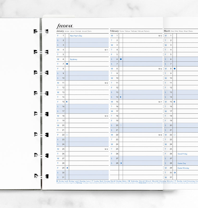 filofax-notebook-jahresplaner-a5-2027-leporello-einlage image 2