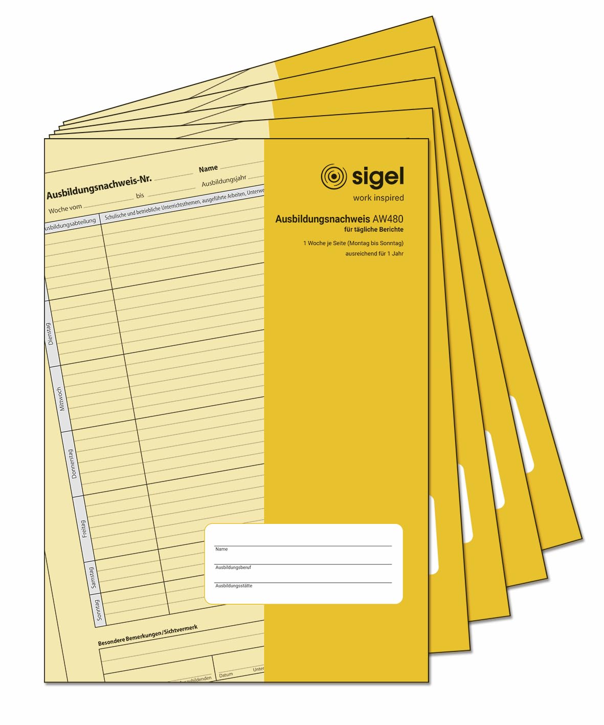 sigel-aw480-ausbildungsnachweisheft-din-a4-t-glich-28-blatt-f-r-1-jahr image 7