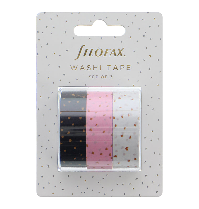 filofax-confetti-washi-tape-set-3er-set-charcoal-pink-white image 3