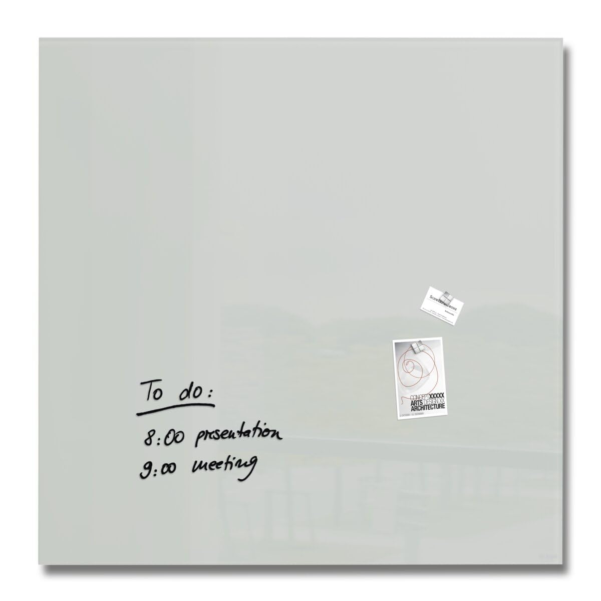sigel-premium-glas-whiteboard-100x100-cm-grau-hochgl-nzend-magnetisch image 1