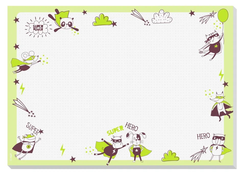 sigel-malblock-kinder-din-a3-little-heroes-schreibtischunterlage image 1