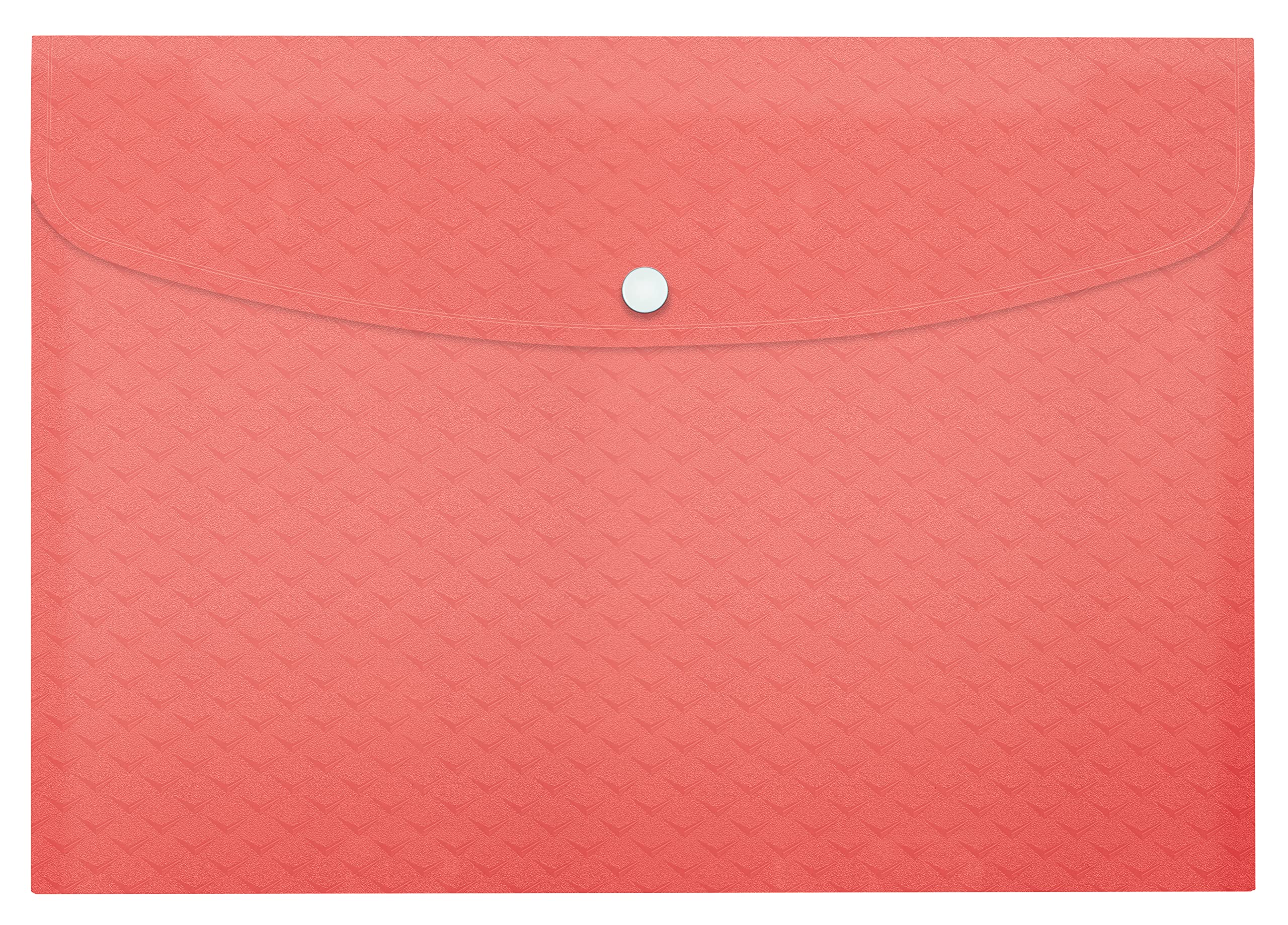 esselte-colour-breeze-a4-dokumententasche-3er-set-koralle-mit-druckknopf image 1