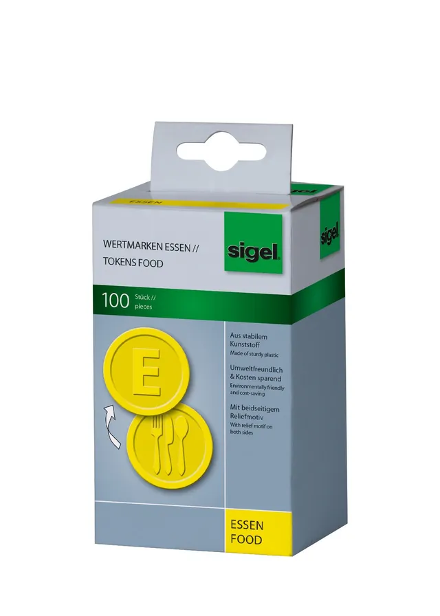sigel-wm002-wertmarken-chips-gelb-100-st-ck-25-mm-kunststoff image 1