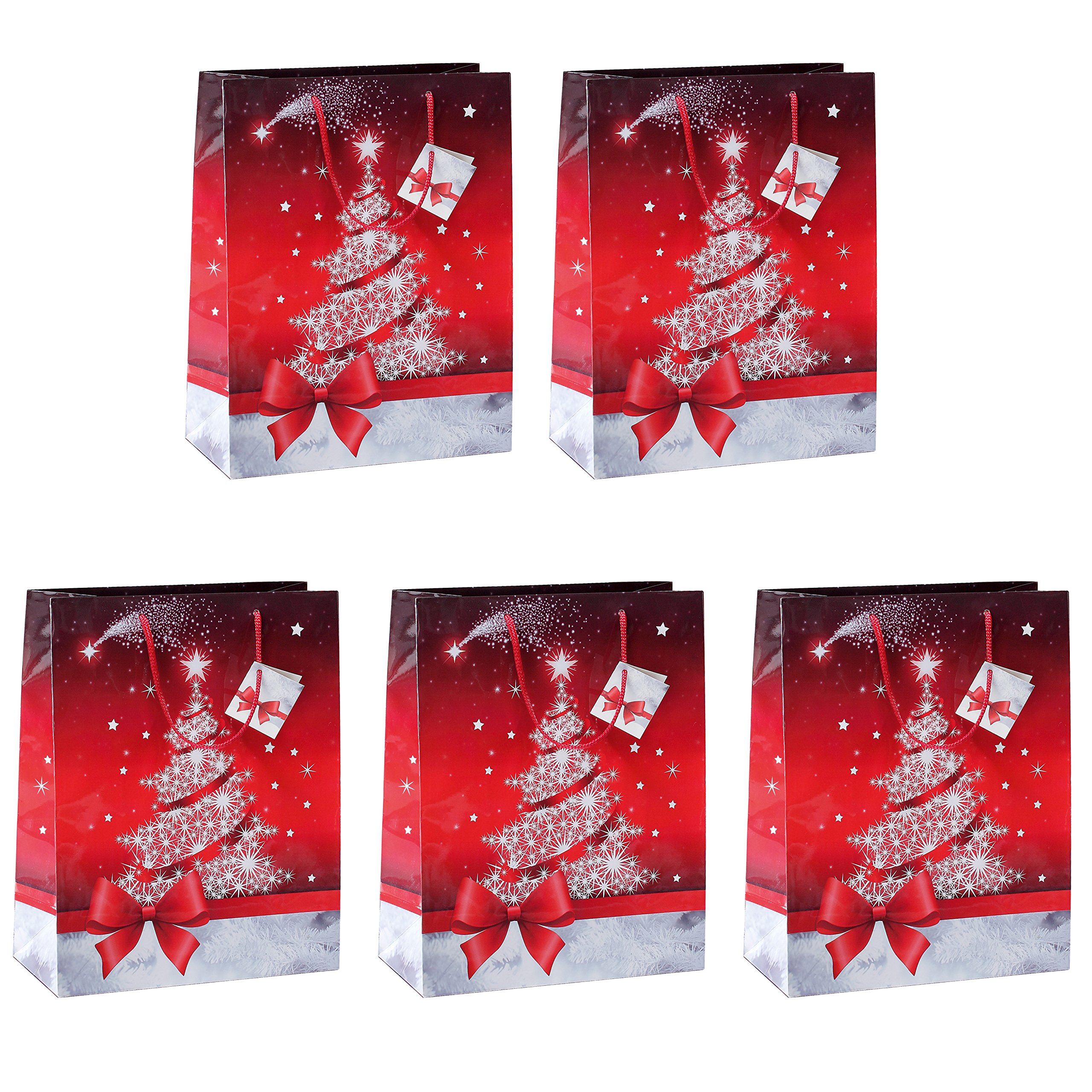 sigel-papier-geschenkt-ten-gro-sparkling-tree-33-x-26-cm-5er-set image 1