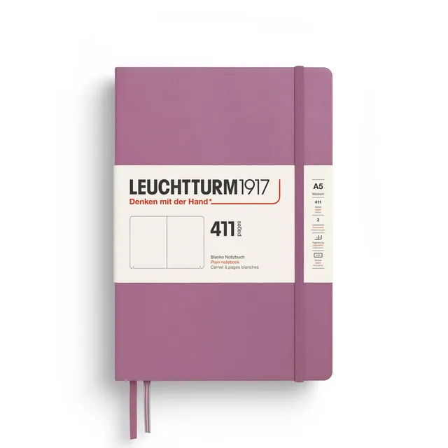 leuchtturm1917-notizbuch-411-a5-hardcover-dusty-rose-blanko image 1
